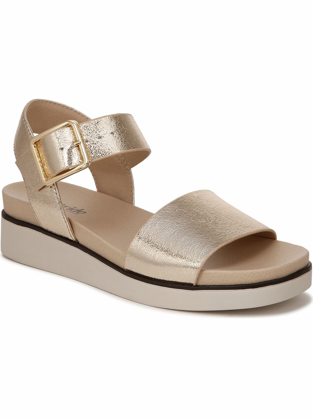 Lifestride Gillian Metallic Platform Sandals Women’s Size 7M